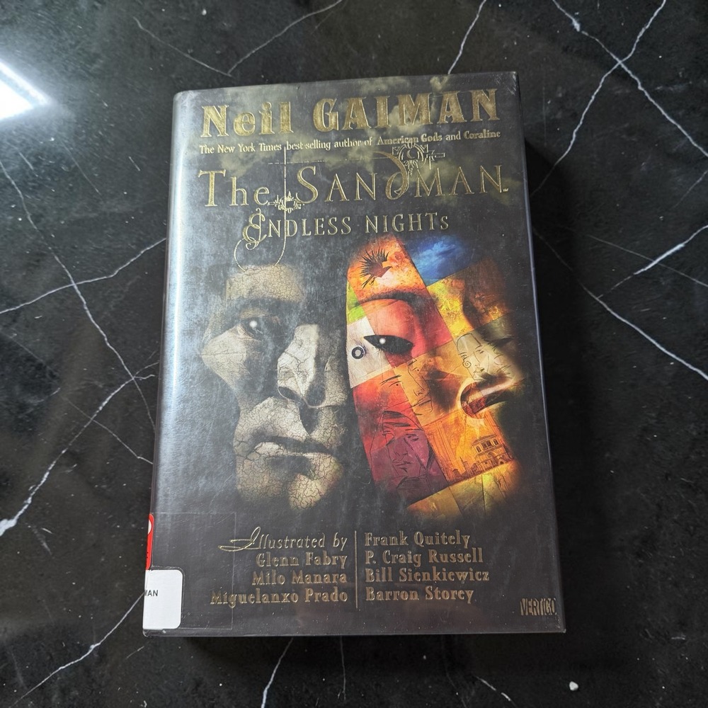 Neil Gaiman The Sandman Endless Nights Hardcover Adult Black Good Ex-Library